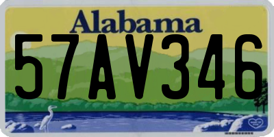 AL license plate 57AV346