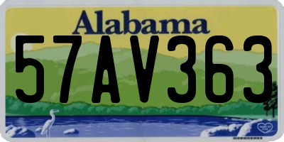 AL license plate 57AV363