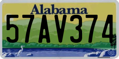 AL license plate 57AV374