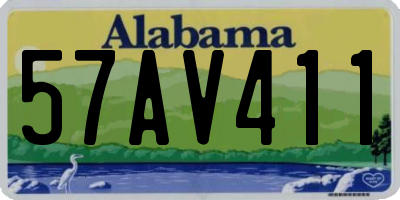 AL license plate 57AV411