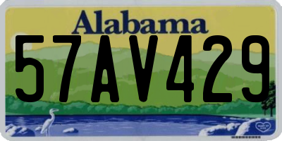 AL license plate 57AV429
