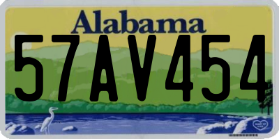 AL license plate 57AV454