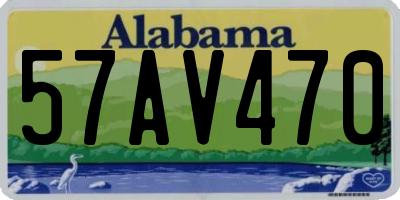 AL license plate 57AV470