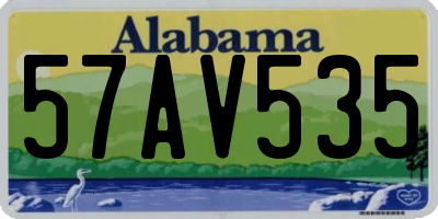 AL license plate 57AV535