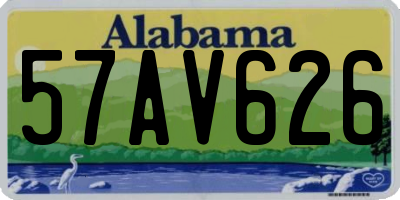 AL license plate 57AV626
