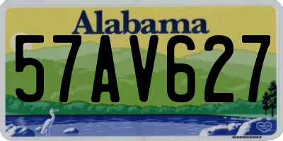 AL license plate 57AV627