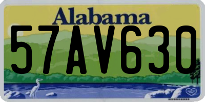 AL license plate 57AV630