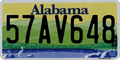 AL license plate 57AV648