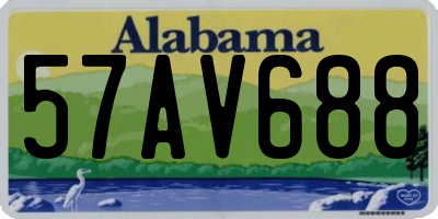 AL license plate 57AV688