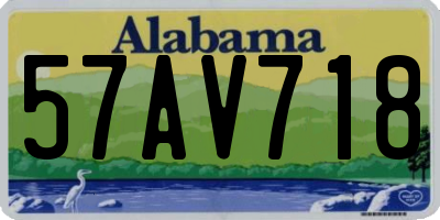 AL license plate 57AV718