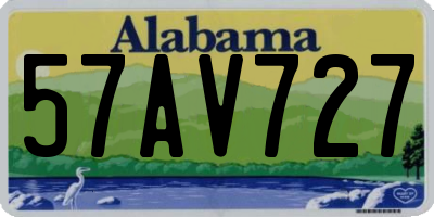 AL license plate 57AV727
