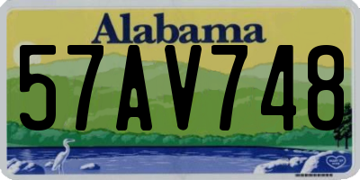 AL license plate 57AV748