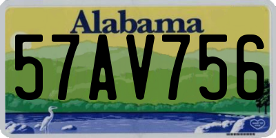 AL license plate 57AV756
