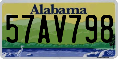 AL license plate 57AV798