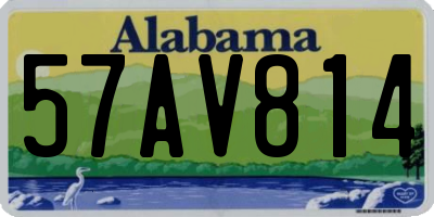 AL license plate 57AV814