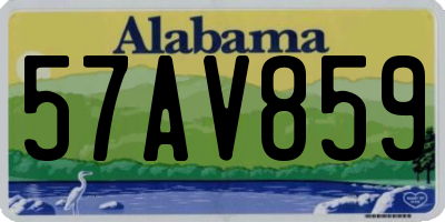 AL license plate 57AV859