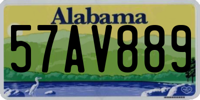 AL license plate 57AV889