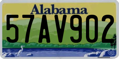 AL license plate 57AV902