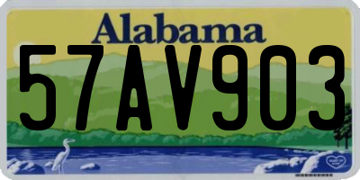 AL license plate 57AV903