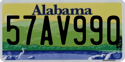 AL license plate 57AV990
