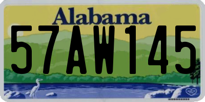 AL license plate 57AW145