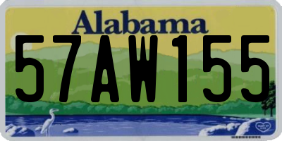AL license plate 57AW155