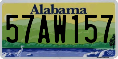 AL license plate 57AW157