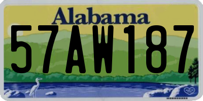 AL license plate 57AW187