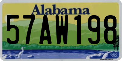 AL license plate 57AW198