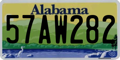 AL license plate 57AW282