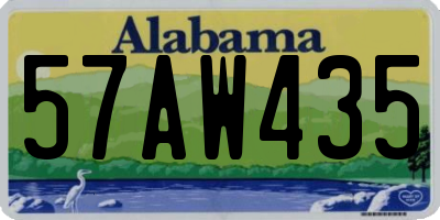 AL license plate 57AW435