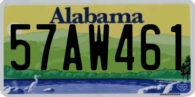 AL license plate 57AW461