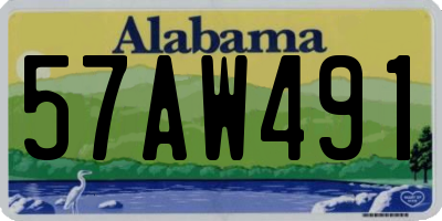 AL license plate 57AW491