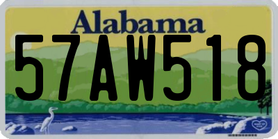 AL license plate 57AW518