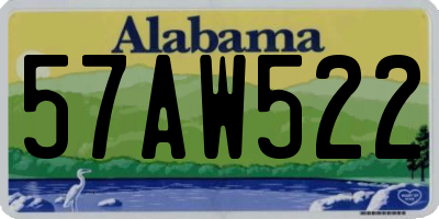 AL license plate 57AW522