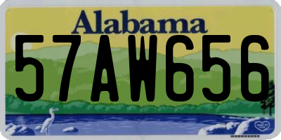 AL license plate 57AW656