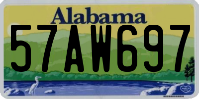 AL license plate 57AW697
