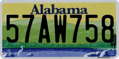 AL license plate 57AW758