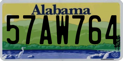 AL license plate 57AW764