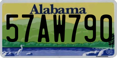 AL license plate 57AW790