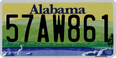 AL license plate 57AW861