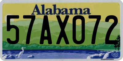 AL license plate 57AX072