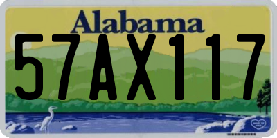 AL license plate 57AX117