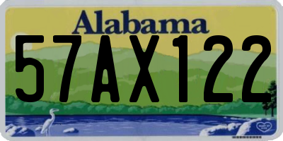 AL license plate 57AX122