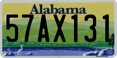 AL license plate 57AX131