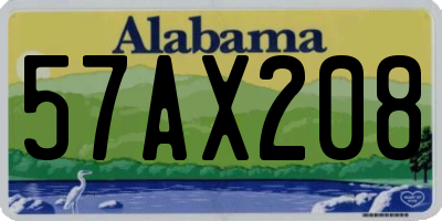 AL license plate 57AX208
