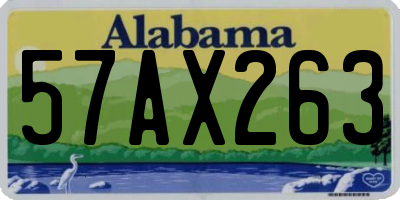 AL license plate 57AX263