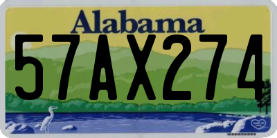 AL license plate 57AX274