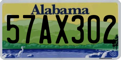 AL license plate 57AX302