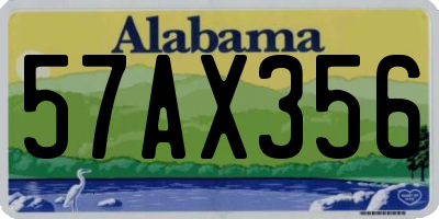 AL license plate 57AX356